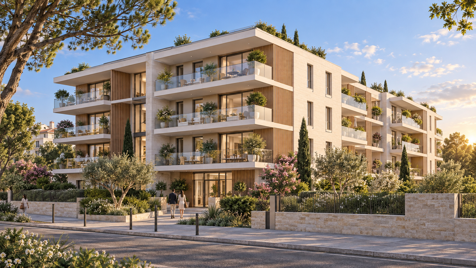 Immeuble résidentiel contemporain pour la promotion immobilière